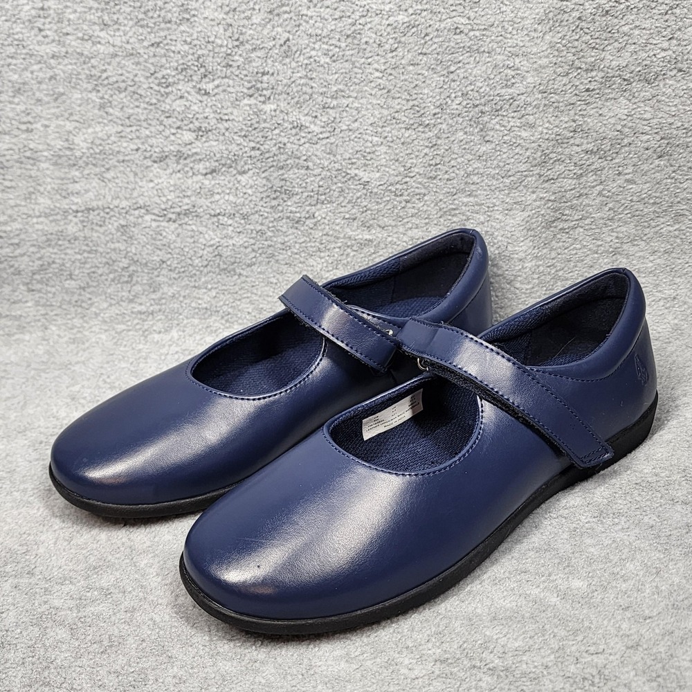 Hush Puppies‎ Shoes Womens 5W Blue Leather Mary Jane Strap Flats Comfort